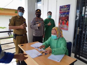 Polsek Bulang Mudahkan Warganya Dapatkan Vaksin