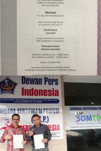 BNSP dan LSP Pers Indonesia, Resmi Terbitkan Sertifikat Kompetensi Wartawan