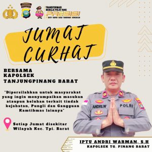 “Jum’at Curhat ” Cara Kapolsek Tanjung Pinang Barat Dengar Keluhan Warga