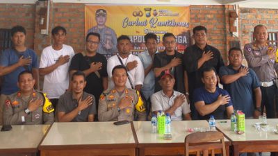 Wujudkan Kamtibmas, Kapolres Lingga Bersama Insan Pers Kabupaten Lingga
