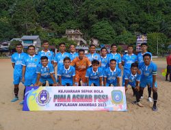 Fly Anata Menang Telak 1-0 Lawan Desa Teluk Sunting Pada Piala ASKAB PSSI Kepulauan Anambas Tahun 2023