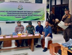 Kacabjari Anambas, Musnahkan 23 Item BB Telah Inkracht Tahun 2023 