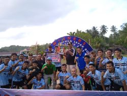 Bupati Bersama Sekda Anambas, Tutup Pertandingan Sepakbola HUT Karang Taruna Desa Langir Tahun 2023