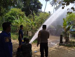 Diduga, Terjadi Arus Pendek Listrik Sebuah Rumah Hangus Terbakar Dilalap Si Jago Merah 