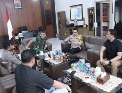 Kapolres Inhil, AKBP Budi Setiawan S I K M I K, Lakukan Silaturahmi Dengan Dandim 0314/Inhil 