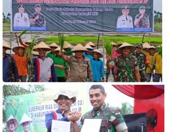 Kodim 0314/Inhil, Kejar Swasembada Beras Serta Dukung Gerakan Hapangan Di Kabupaten Inhil 