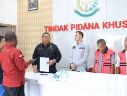 Penyerahan Tersangka dan Barang Bukti   Pembangunan Polder Pengendalian Banjir Jalan Pemuda Tanjungpinang