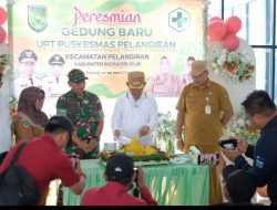Tingkatkan Pelayanan Kesehatan, Gedung UPT Puskesmas Pelangiran Diresmikan.