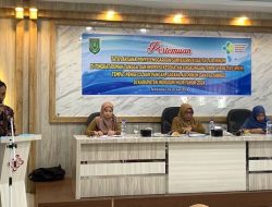 Gelar Pertemuan Tata Laksana Penyelenggaraan SKMART, IKL TFU, Sarana Air Minum, dan Fasyankes, Ini Tujuan Dinkes Inhil.