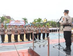Polres Inhil AKBP Budi Setiawan Gelar Sertijab 3 Kasat dan 6 Kapolsek