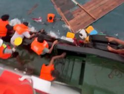 Kapal Nelayan KM Melati Indah Tenggelam di Perairan Lingga, Seluruh Kru Selamat