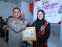 Berbagi Itu Indah, Polres Inhil Bersama Mahasiswa dan OKP Bagi Sembako Sambut Ramadhan 1446 H