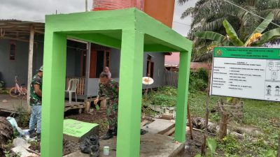 Kodim 0314/Inhil Percepat Pembangunan Sumur Bor dalam TMMD ke-123