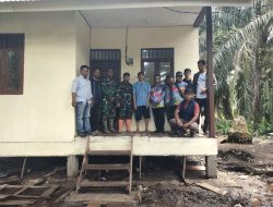 Tim PHO Dinas PU Inhil Periksa Hasil Pembangunan Rumah TMMD ke-123