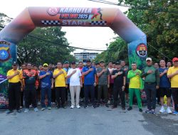 Polres Inhil Deklarasi Zero, Ratusan Peserta Meriahkan Karhutla Fun Run 2025