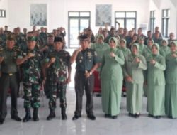 Perkuat Mental dan Spiritual, Personel Kodim 0314/Inhil dan Persit Ikuti Pembinaan Bersama Kabintal Kodam I/Bukit Barisan