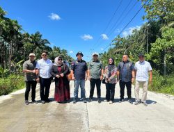 Komisi III DPRD Inhil Tinjau Lokasi Proyek Rekonstruksi Jalan DBH Sawit Pekan Tua – Pengalehan