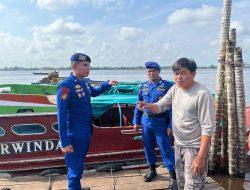 Antisipasi Laka Laut, Polairud Polres Inhil Awasi Aktivitas Pelabuhan Pelindo Tembilahan
