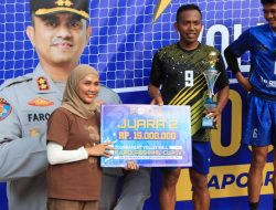 CV BRR Juarai Turnamen Voli Kapolres Inhil Cup IV 2025