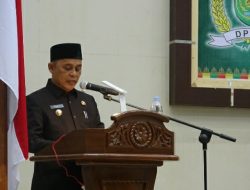 Bupati Inhil, Herman Sampaikan Laporan Hasil Pembahasan Panitia Khusus Ranperda Tentang RPJMD 2025-2029