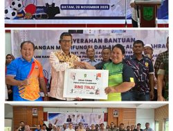 Wali Kota Batam Serahkan Bantuan Lapangan dan Alat Olahraga, Dorong Masyarakat Hidup Sehat dan Bugar