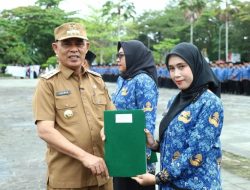 Bupati Inhil H. Herman Lantik 3.983 PPPK Paruh Waktu, Digelar di Lapangan Upacara