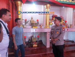 Kapolsek Siantan Pastikan Perayaan Imlek 2026 di Wihara Dewa Gunung Berjalan Aman dan Kondusif