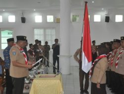 Wabup Karimun Lantik Pengurus Kwarran Pramuka Kundur 2025–2028, Titip Pesan Kemajuan