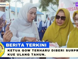 Momen Haru Di Pembagian Takjil GOW Anambas, Ketua GOW Terharu Diberi Surprise Kue Ulang Tahun.
