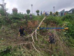 Satpol PP Anambas Ajak OPD Gotong Royong Bersihkan Masjid Agung Jelang Ramadhan