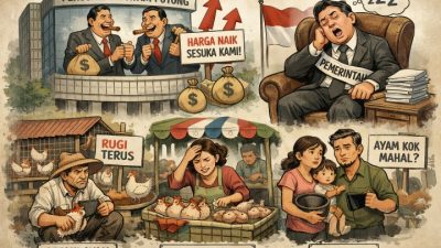 Kenaikan Tak Terkendali, Pedagang Ayam di Inhil Tercekik Harga Tinggi