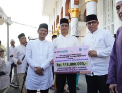 Bersempena 1 Tahun Aneng–Raja Bayu, BRK Syariah Bantu 92 Masjid dan 52 Mushola di Anambas