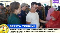 Bupati Anambas Buka Gerakan Pasar Pangan Murah di Desa Kuala Maras