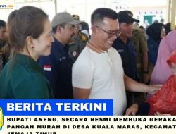 Bupati Anambas Buka Gerakan Pasar Pangan Murah di Desa Kuala Maras