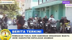Berbagi di Bulan Suci, GOW Anambas Gelar Pembagian Takjil Gratis di Tarempa