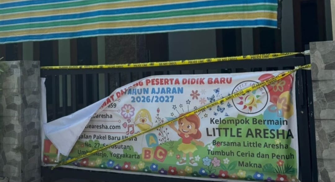 Daycare Little Aresha yang digerebek polisi karena diduga lakukan penganiayaan pada anak. (Threads/fadiyaisn)