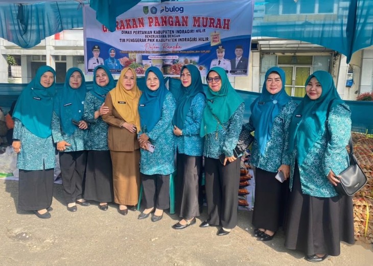 Ketua TP PKK Kabupaten Indragiri Hilir, Katerina Susanti, meninjau langsung pelaksanaan kegiatan di GOR Tasik Gemilang, Kecamatan Tembilahan, Selasa (5/5/2026).f/istimewa