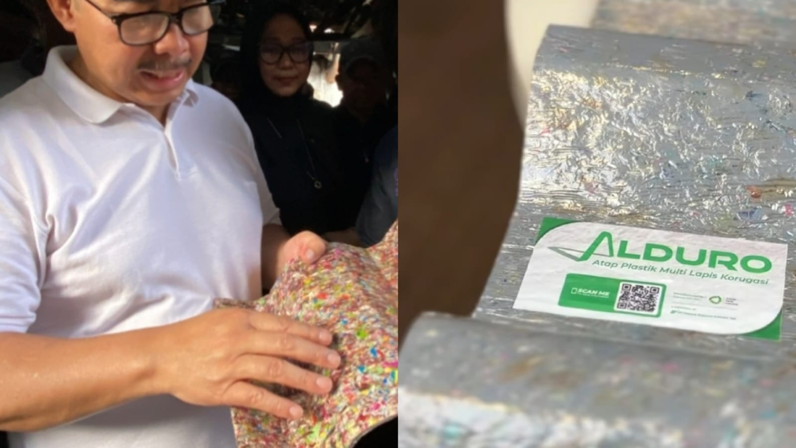 Penggunaan atap Alduro dalam program bedah rumah oleh Pemkot Yogyakarta. (Dok. Pemkot Yogyakarta & PT Sirkular Karya Indonesia)