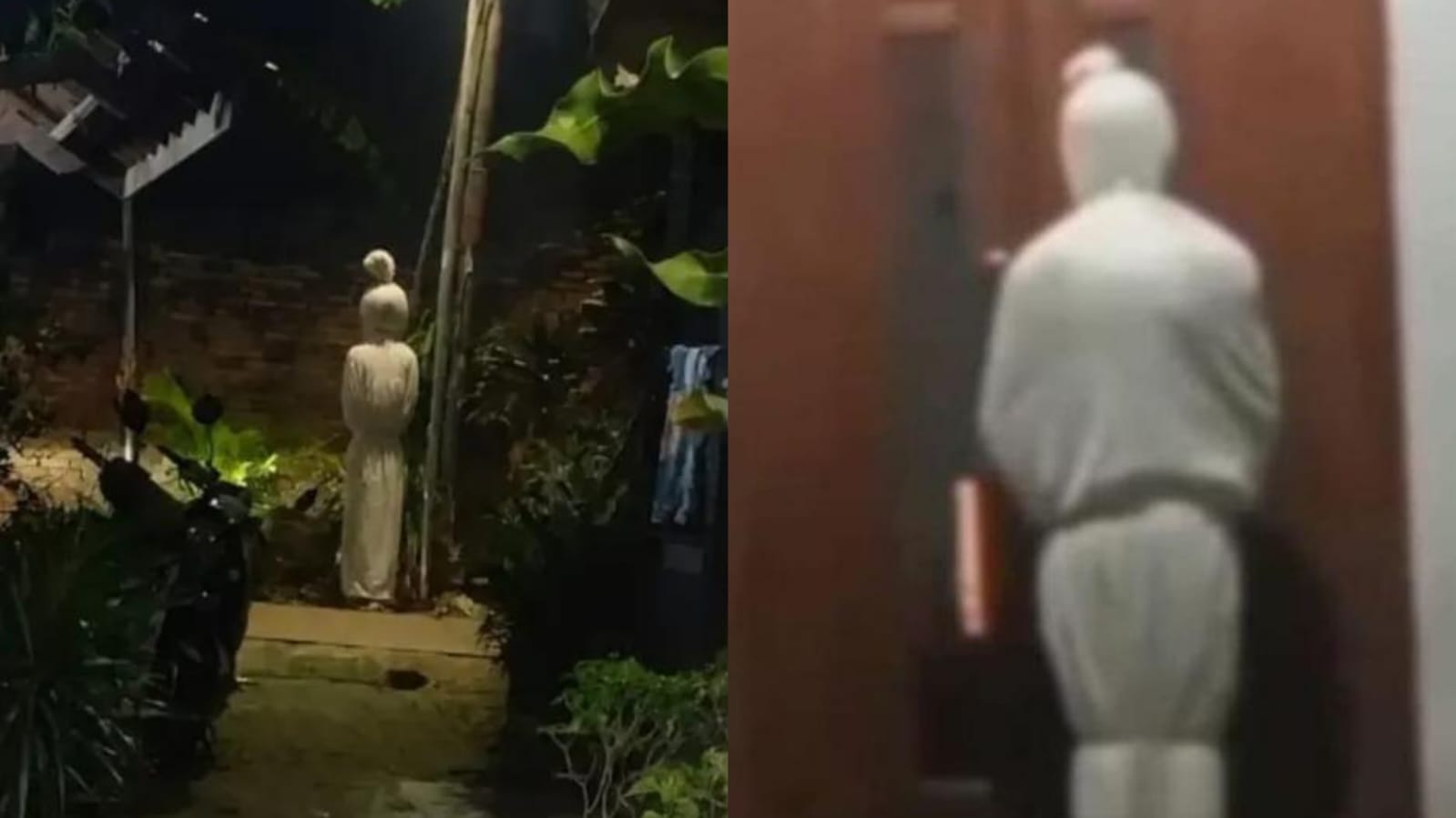 Ramai kabar teror pocong terjadi di sejumlah wilayah di Tangerang, Banten. (Threads/zybe.et - anaameliaseptiani)