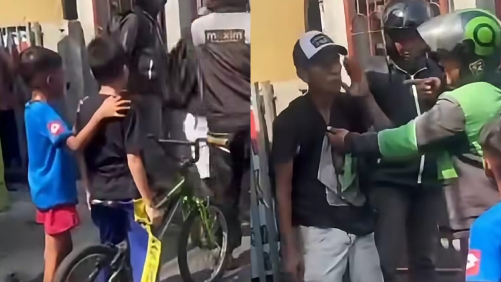 Momen viral seorang anak yang hadapi terduga maling sepeda di Jakarta Pusat. (Instagram/relawanranjaupaku)