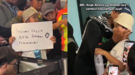 Mengintip momen haru saat kepulangan WNI Relawan Global Sumud Flotilla, Ronggo Wirasanu ke Tanah Air setelah misi kemanusiaan Gaza. (Instagram.com/@zhulfakar)
