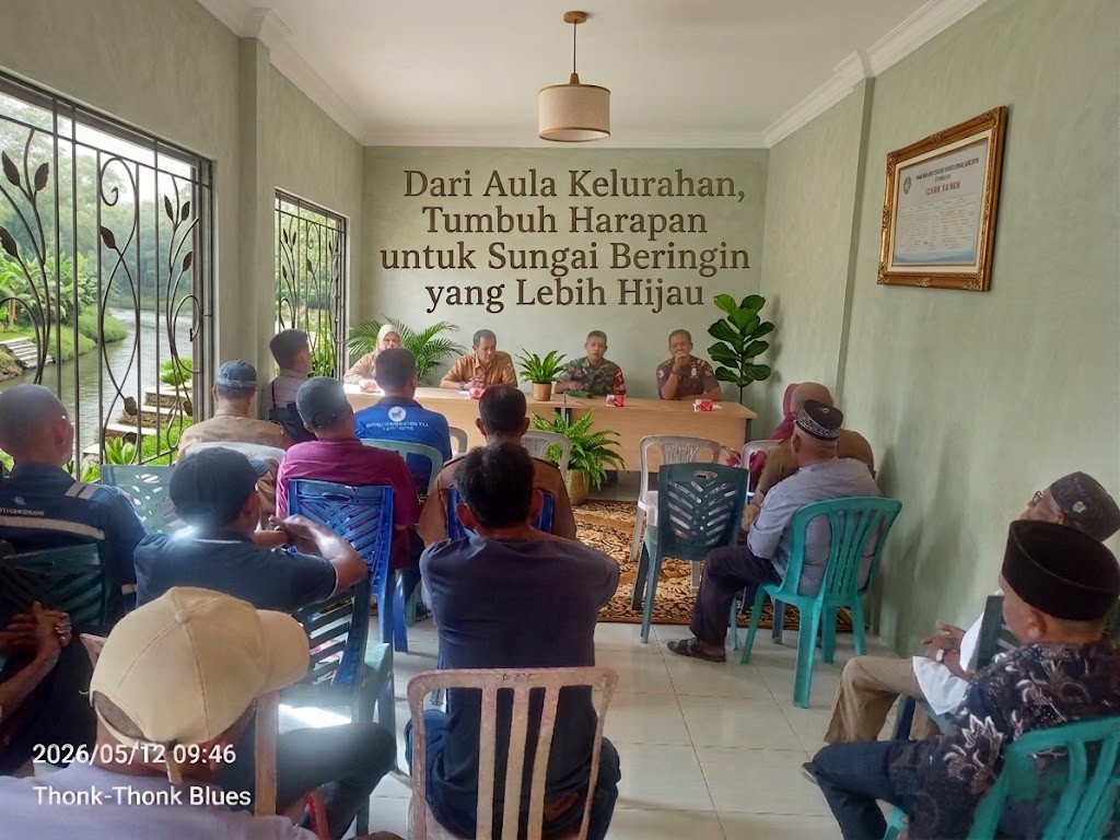 Lurah Sungai Beringin, Iwang Sujah Khairul. ( thonk-lancangkuningnews)