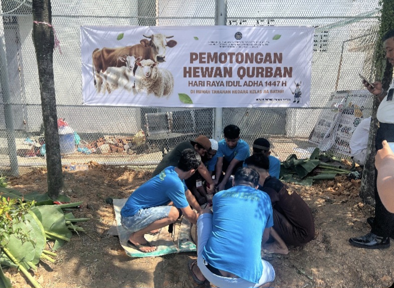 Rutan Batam lakukan pemotongan Hewan kurban (dok/photo)
