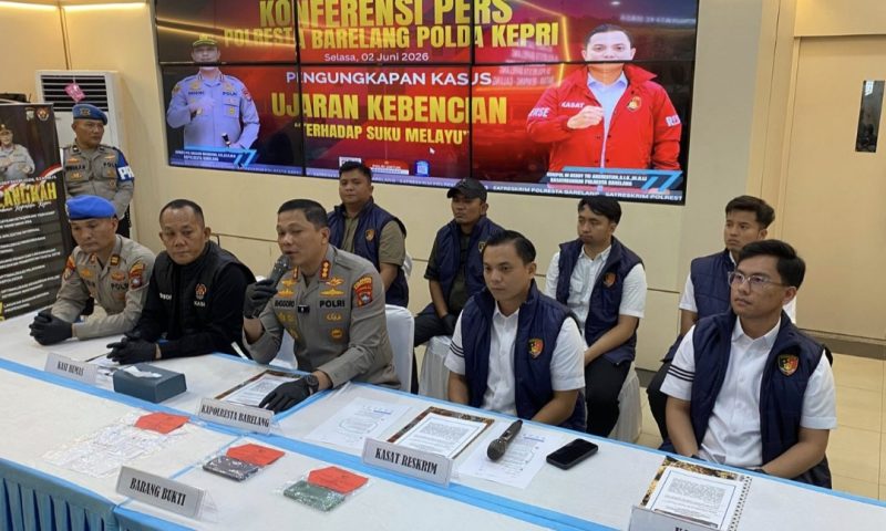 Viral di Media Sosial, Pelaku Ujaran Kebencian terhadap Suku Melayu Ditangkap Polresta Barelang (dok/photo)