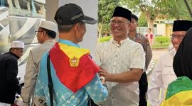 Bupati Anambas Sambut Kepulangan Jamaah Haji, Wujud Perhatian Pemerintah Daerah (dok/photo)