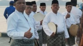 Camat Siantan Bersama Kompang Redath Sambut Kepulangan 46 Jemaah Haji Anambas (dok/photo)
