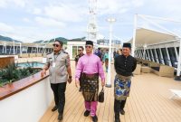 Sambut Wisatawan Dunia, Pemkab Anambas Tinjau Kapal Pesiar MV. Odyssey (dok/photo)