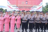 Rls, Kapolres Anambas Pimpin Upacara Kenaikan Pangkat(dok/photo)