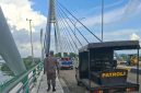 Patroli gabungan Direktorat Pengamanan Aset dan Kawasan BP Batam bersama Dinas Perhubungan, Polisi Militer, serta Patroli dan Pengawalan (Patwal) Satuan Lalu Lintas Polresta Barelang, pada Senin (6/7/2026). F/ Dok Humas BP BATAM.