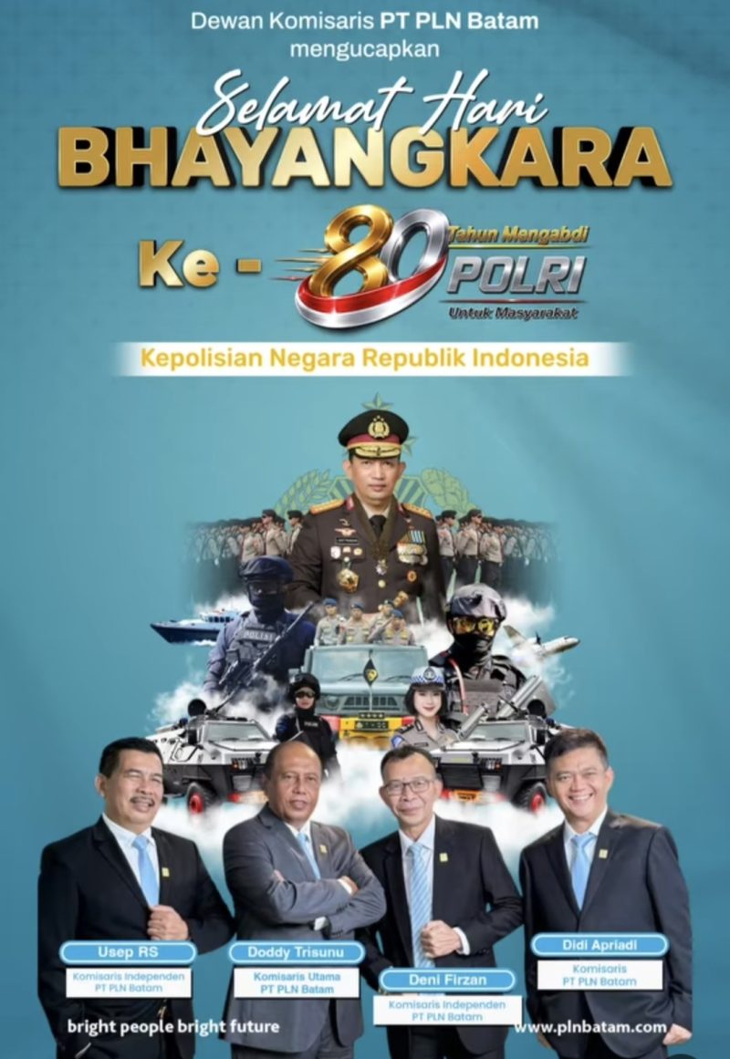 Dewan Komisaris PLN Batam Sampaikan Ucapan Hari Bhayangkara ke-80 (dok/photo)